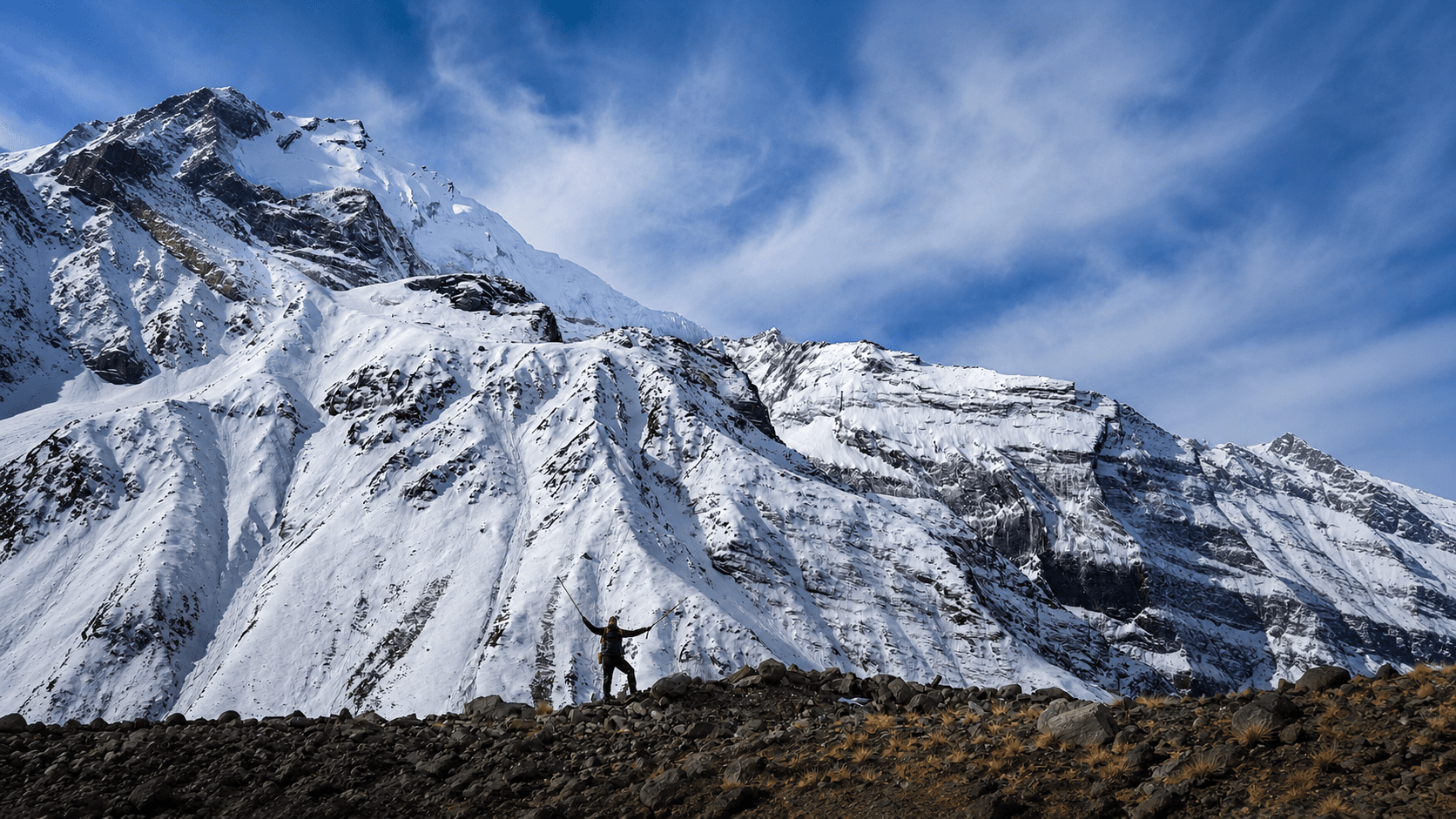 Himalayan mountain at sunrise